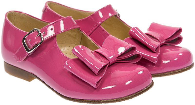 Panache Girls Bow Shoe Fuchsia