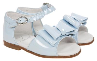 Picture of Panache Bunty Big Bow Toddler Girls Sandal - Celeste Blue