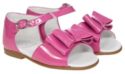 Picture of Panache Bunty Big Bow Toddler Girls Sandal - Fuchsia Pink