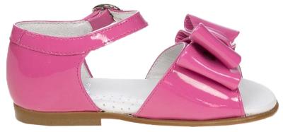 Picture of Panache Bunty Big Bow Toddler Girls Sandal - Fuchsia Pink