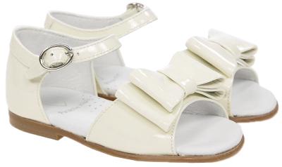 Picture of Panache Bunty Big Bow Toddler Girls Sandal - Cream