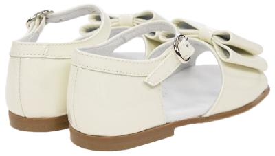 Picture of Panache Bunty Big Bow Toddler Girls Sandal - Cream