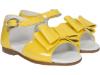 Picture of Panache Bunty Big Bow Toddler Girls Sandal - Dark Yellow