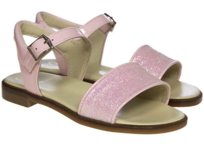 Picture of Panache Girls Glitter Strap Sandal - Pink