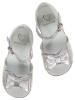 Picture of Panache Bunty Big Bow Girls Sandal - Metalic Silver