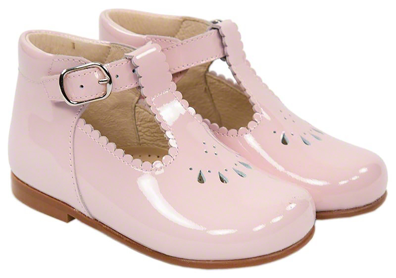 Girls pink sale t bar shoes