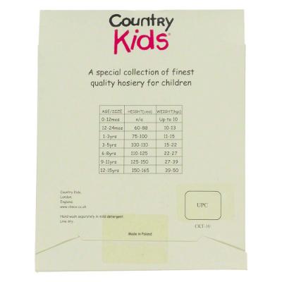 Country Kids Microfibre Opaque Tights - Pink.