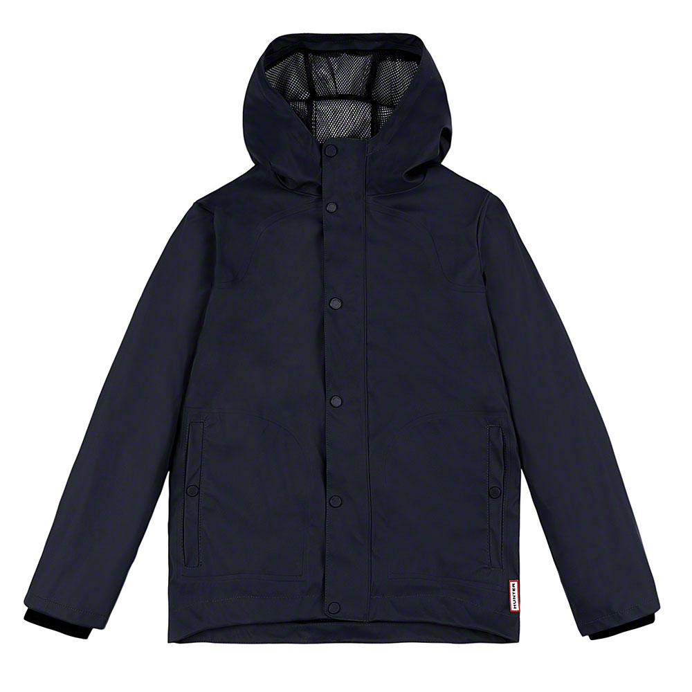 Hunter lightweight rubberised navy rain shops mac