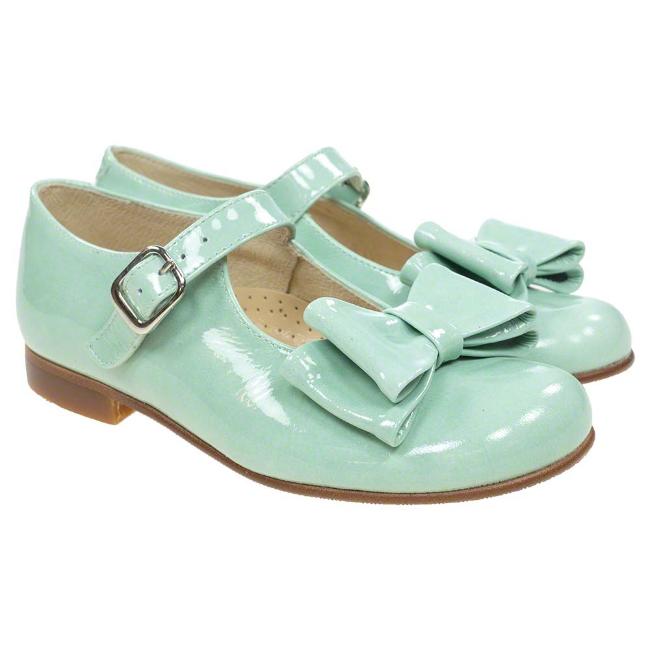 Picture of Panache Girls  Bow Shoe - Aqua Green