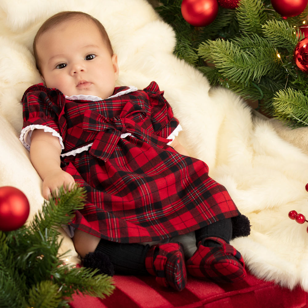 Newborn tartan outlet dress