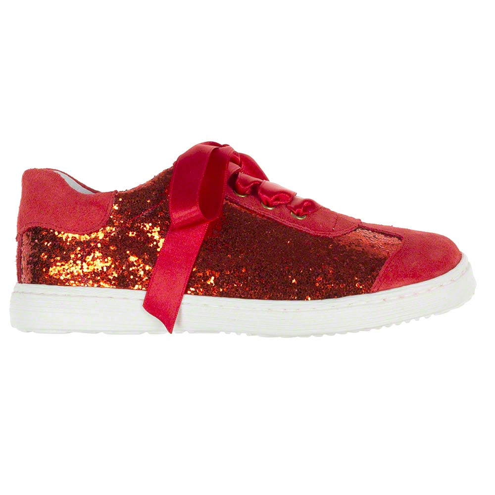 Red best sale glitter trainers