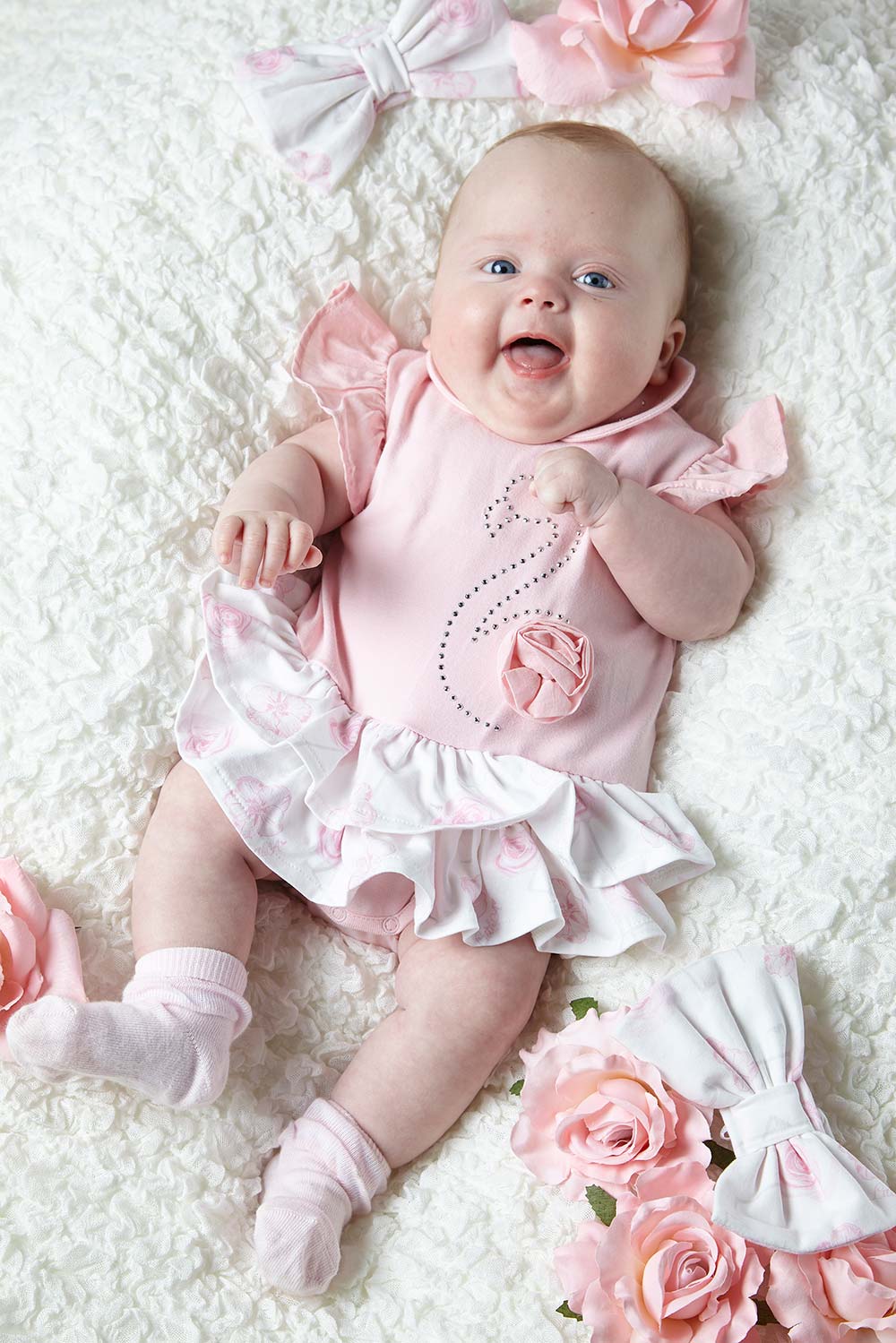 Baby girl frilly dresses hot sale uk