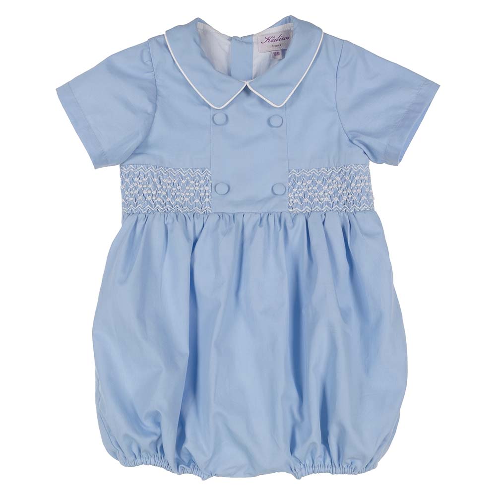 Baby boy smocked outlet romper