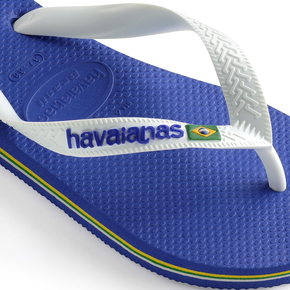 Buy Havaianas Women s Brazil Flip Flops Marine Blue 12 F(M) UK Youth / 13 M  US Little Kid at