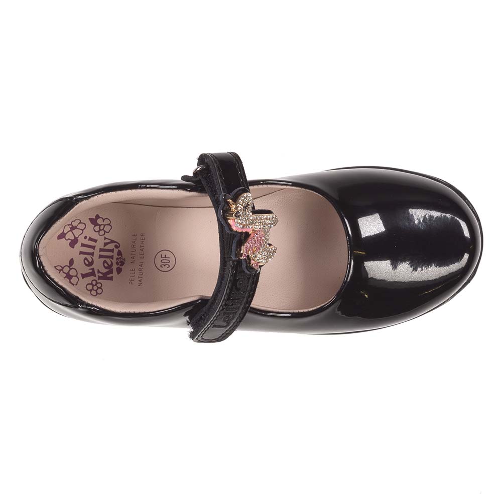 Lelli Kelly Bliss Unicorn Dolly School Shoe F Fitting - Black Patent ...