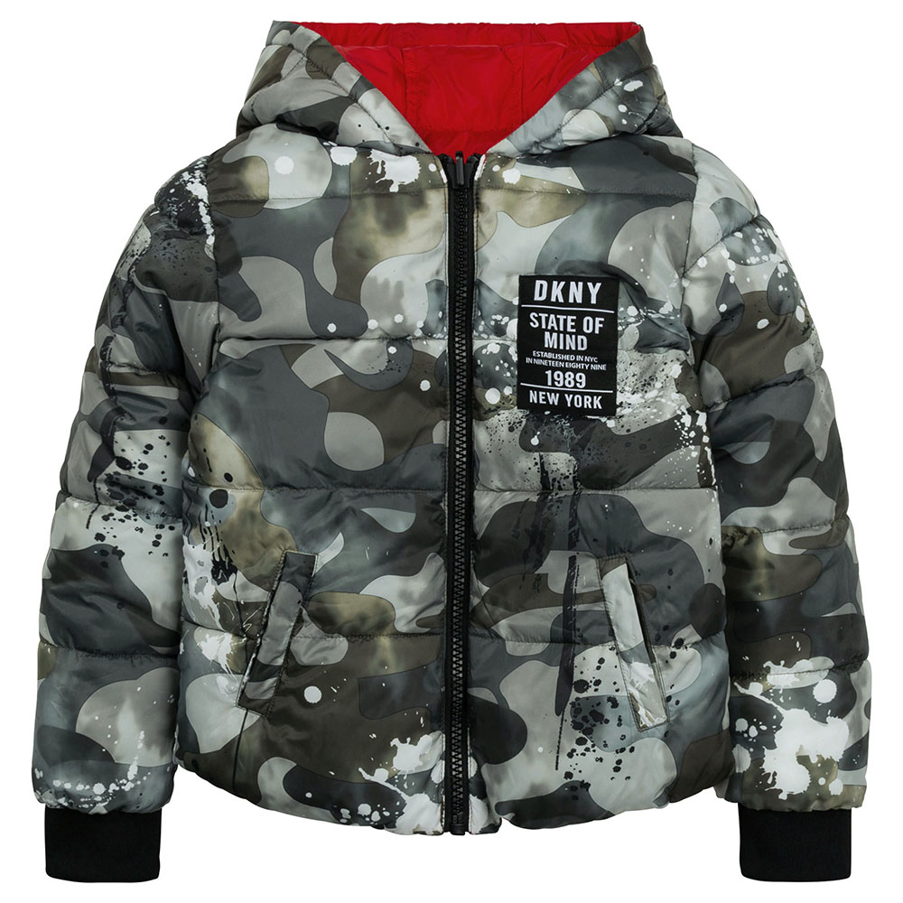 Dkny camo hotsell puffer coat