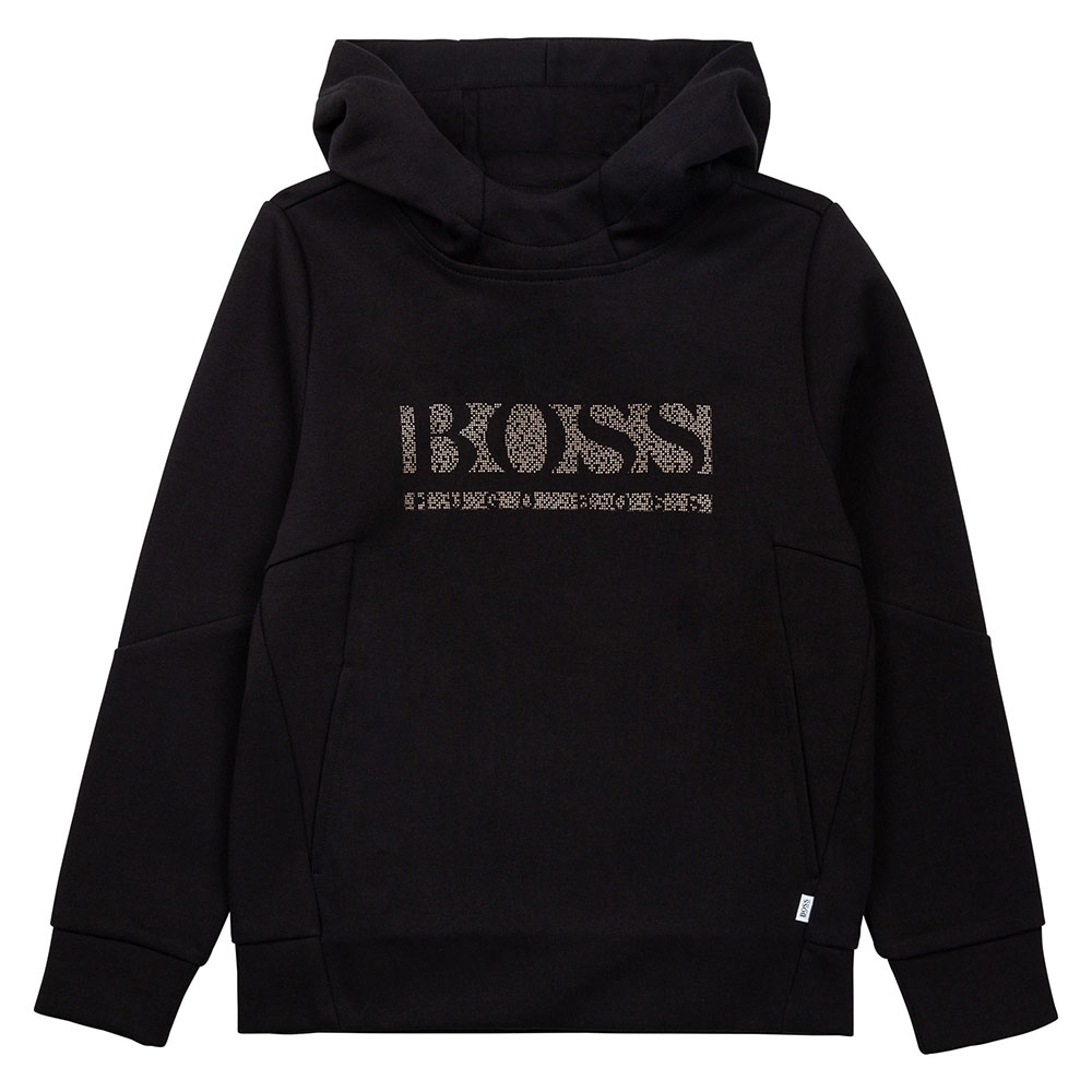 Hugo boss black sale and gold hoodie