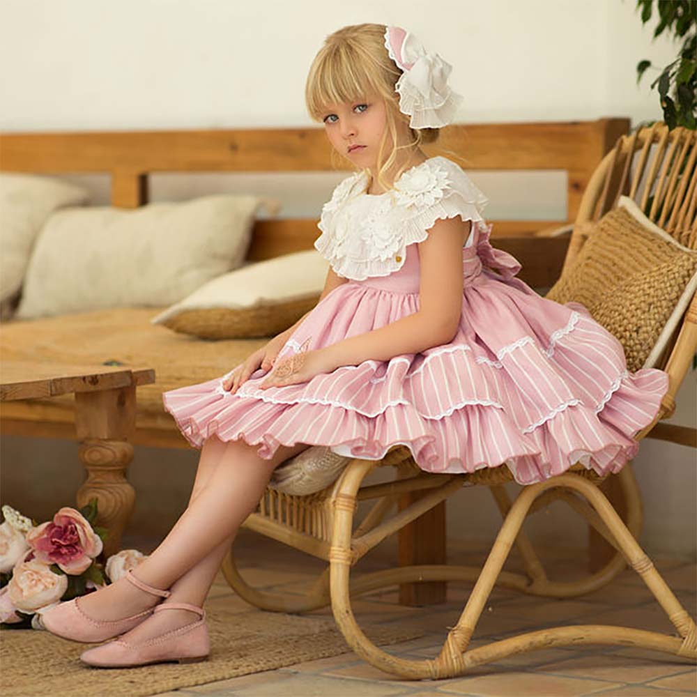 Meriche Alta Costura Cezanne Dress & Headband Set - Pink. Children's ...