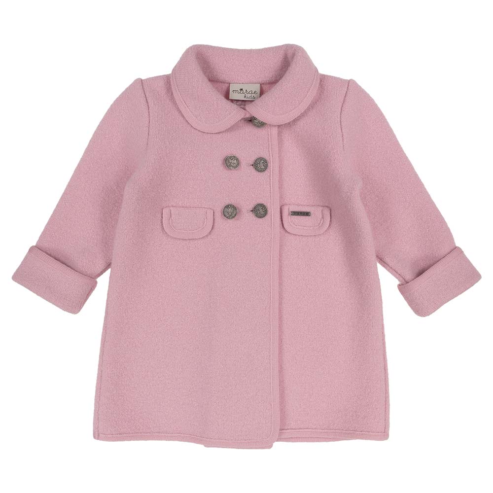 Pink kids coat best sale