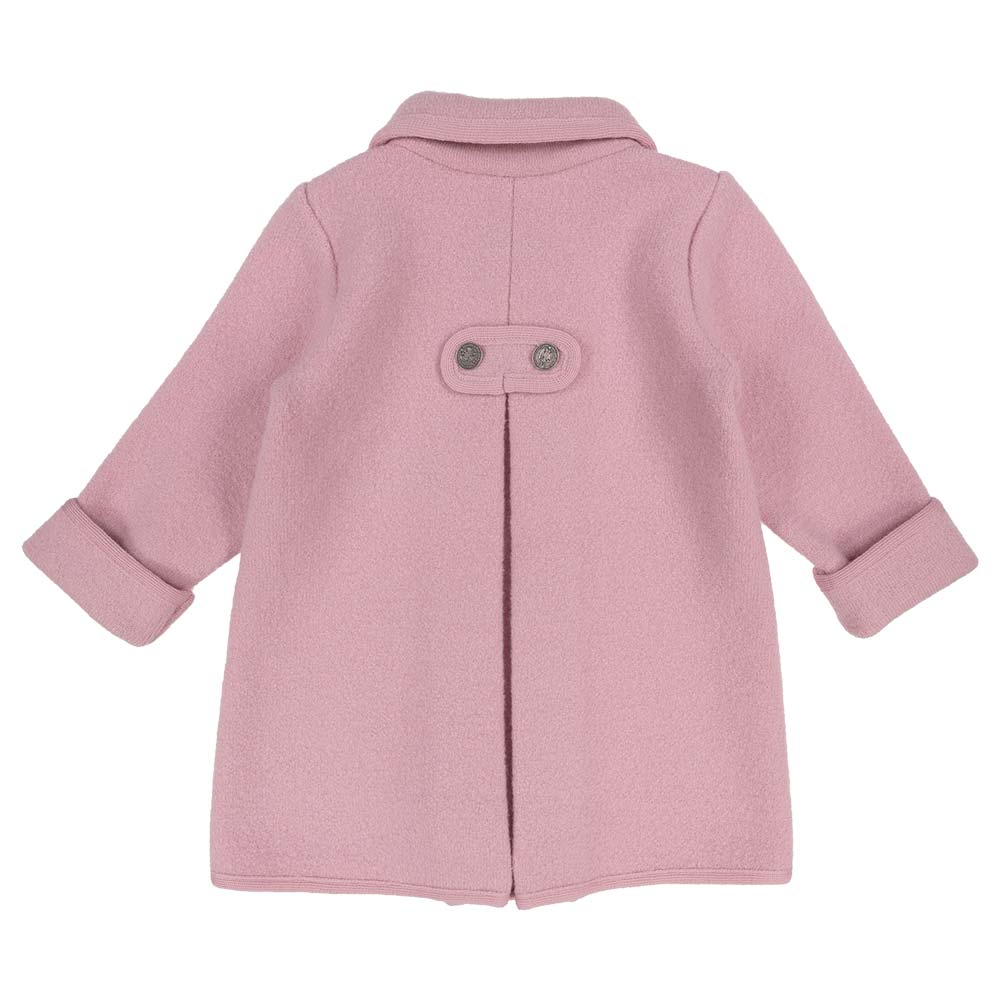 Marae Kids Girls Merino Wool Coat - Pink. Children's Designer Clothes ...