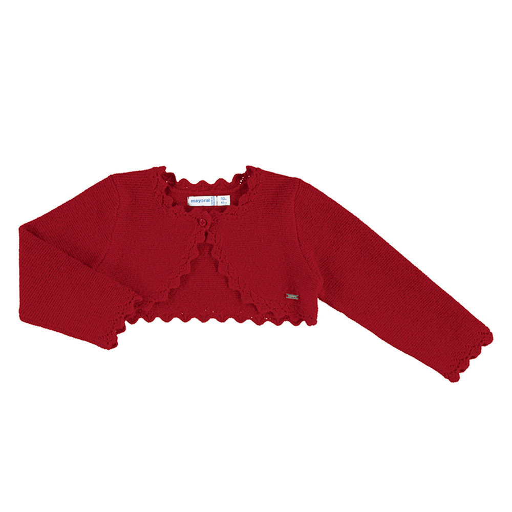 Girls red hot sale bolero cardigan