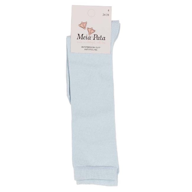 Picture of Meia Pata Unisex Knee High Plain Socks - Baby Blue