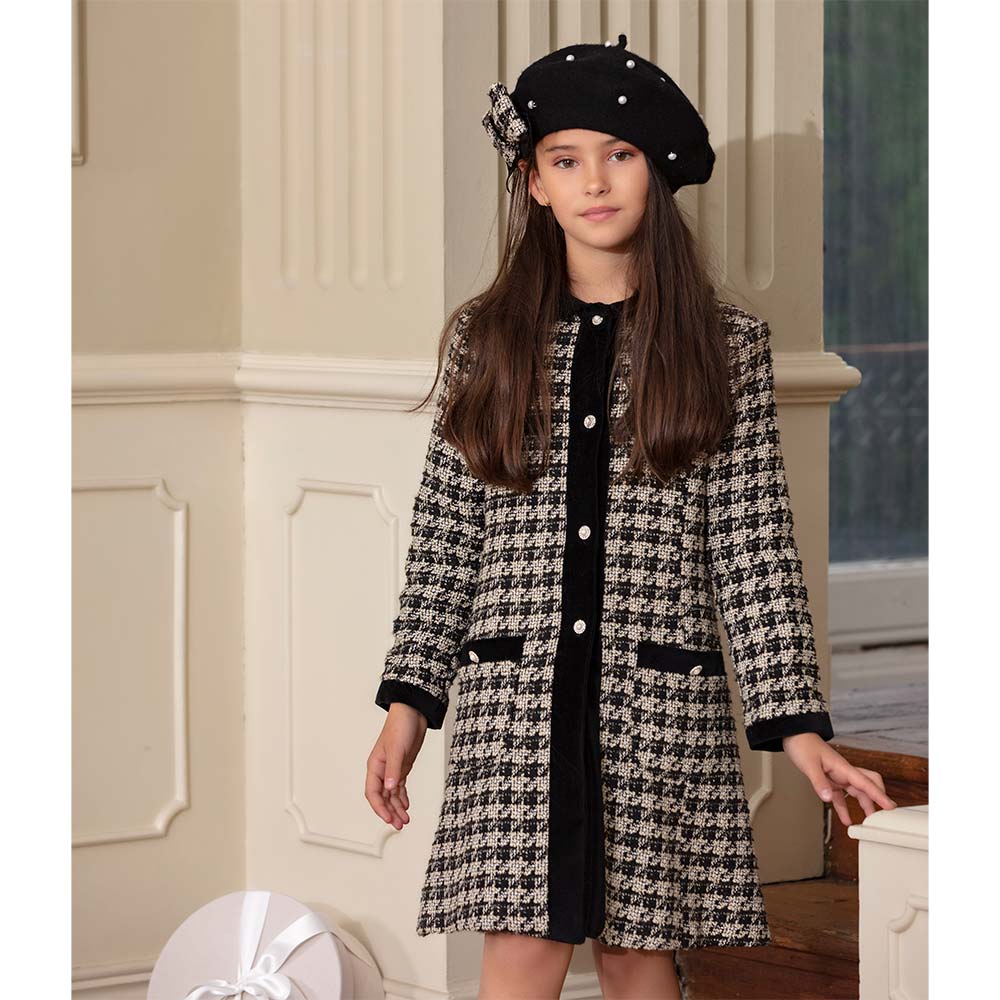 Girls tweed store coat