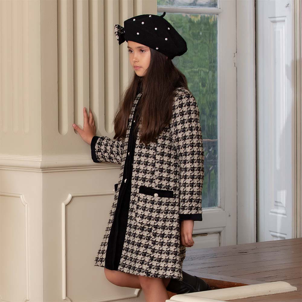 Girls black best sale smart coat