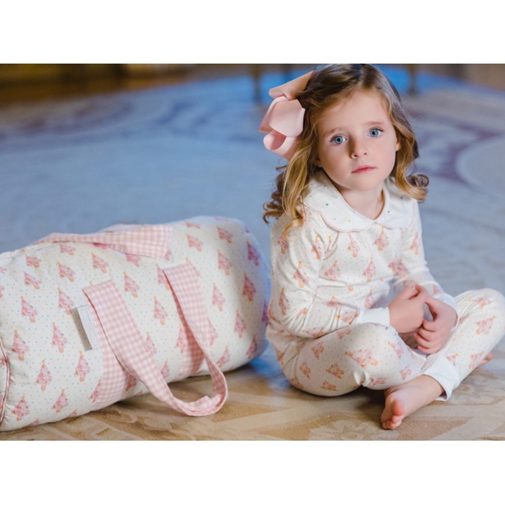 Girls pink christmas discount pyjamas