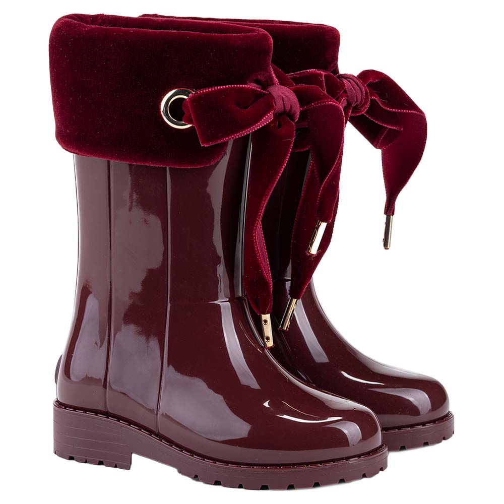 Burgundy wellies outlet