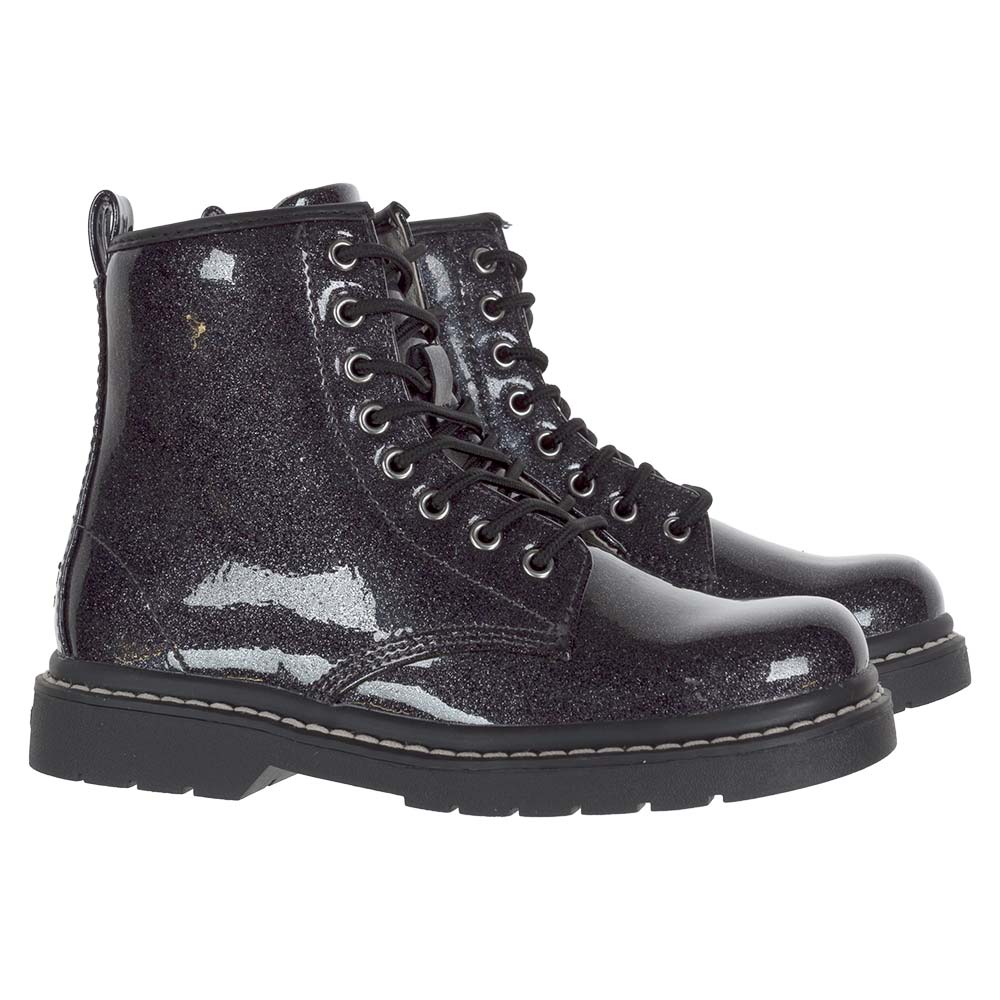 Black glitter boots girls hotsell