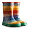 Picture of Hunter Little Kids First Glitter Rainbow Rainboots - Multi Coloured Bright 