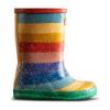 Picture of Hunter Little Kids First Glitter Rainbow Rainboots - Multi Coloured Bright 