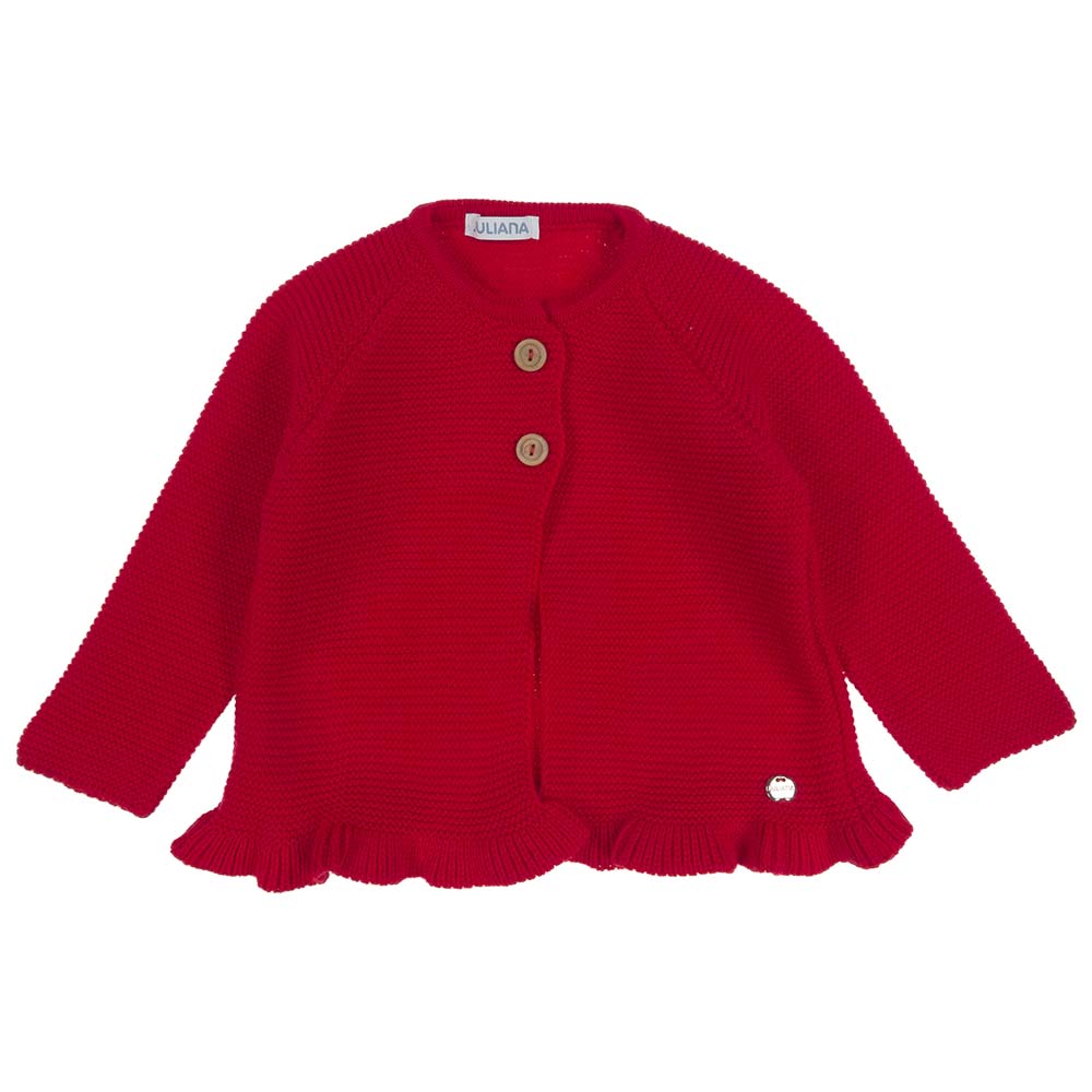 Ruffle hotsell sleeve cardigan