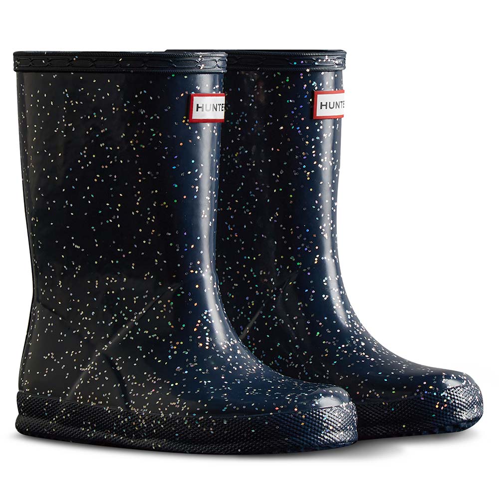 Girls glitter 2025 hunter boots