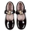 Picture of Lelli Kelly Poppy Puppy School Shoe Wide G Fitting - Black Patent 