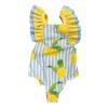 Picture of Meia Pata Girls Saint Anne Lemons Swimsuit - Blue