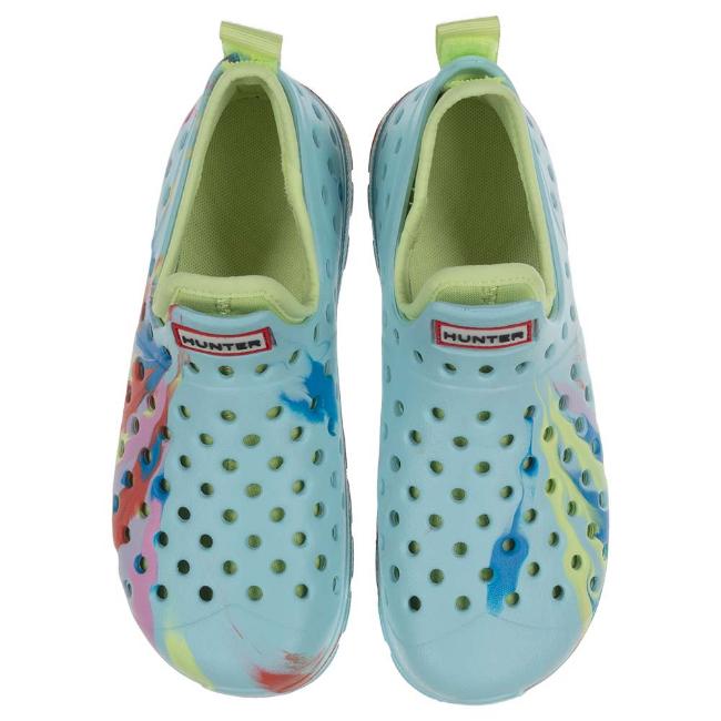 Picture of Hunter Little Kids Lightweight Water Shoe - Bleached Blue Marble