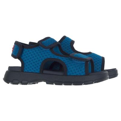 Picture of Hunter Big Kids Lightweight Travel Sandal - Navy & Poolhouse Blue 