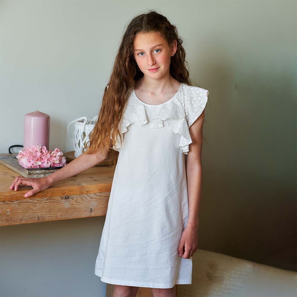 Grey Horse Printed Cotton Night Dress for Girls – FunKrafts Shop