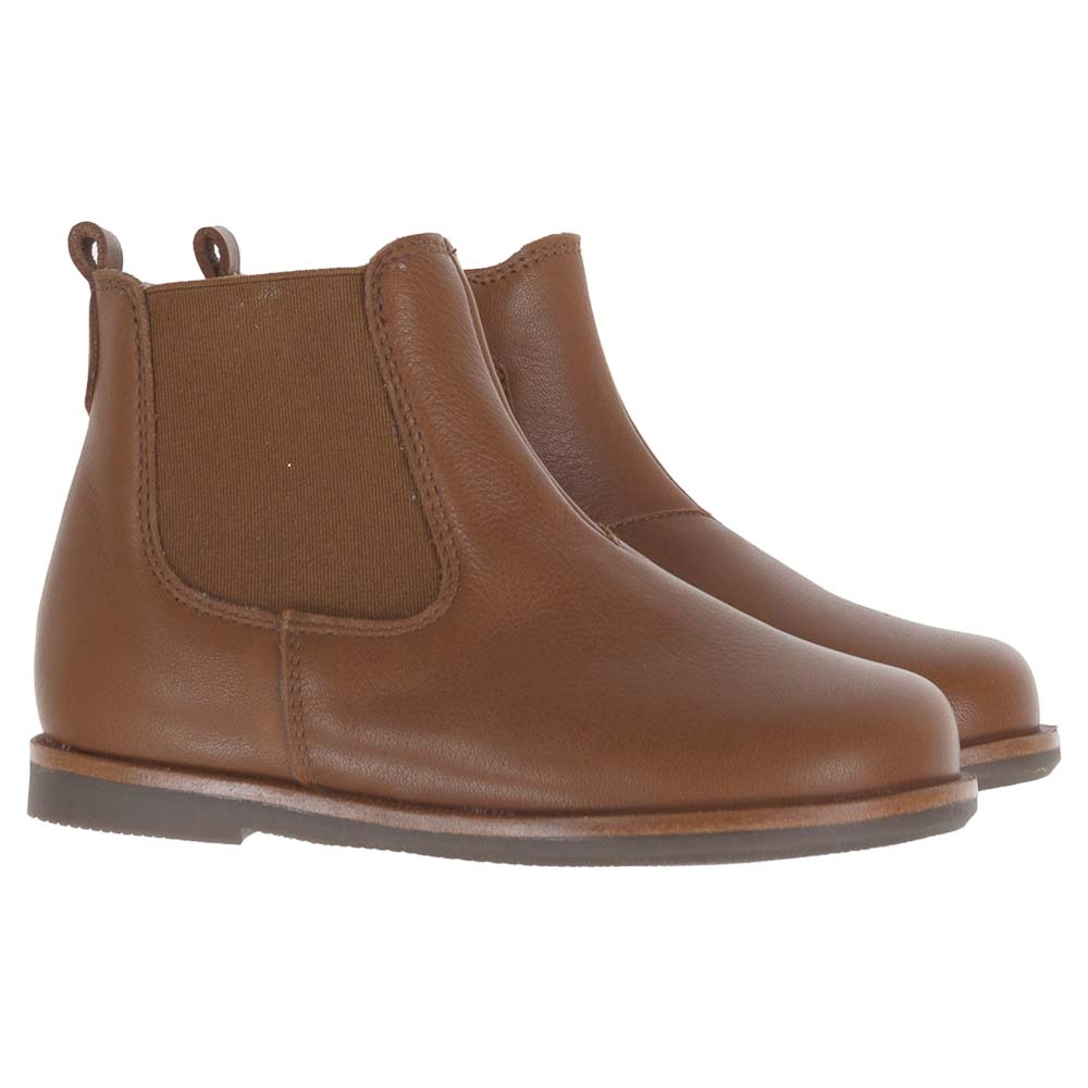 Panache Toddler Chelsea Boot With Inside Zip Tan Leather