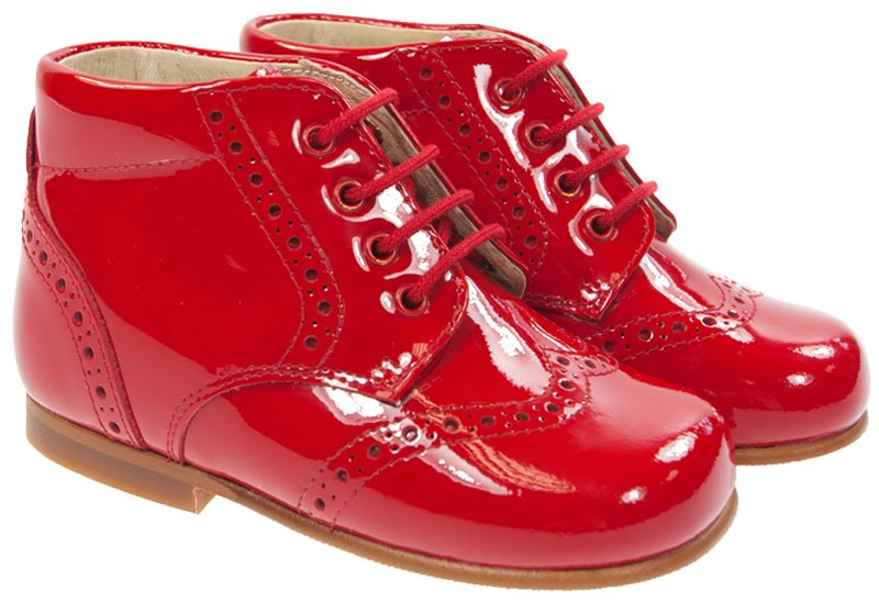 Kids red sales patent boots