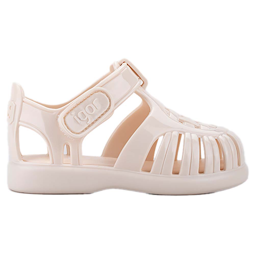 Igor Tobby Solid Gloss Jelly Sandal - Marfil Ivory