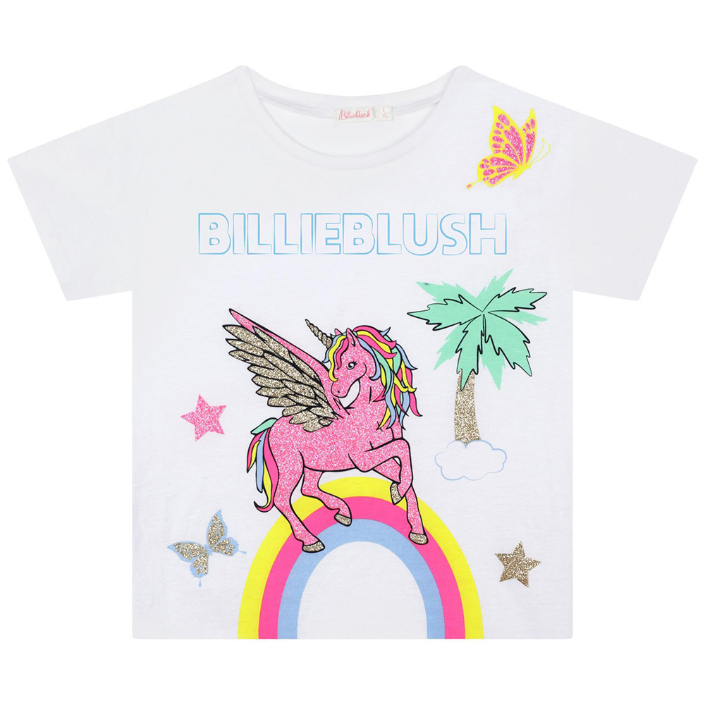 Billieblush Unicorn Logo Print T-shirt - Farfetch