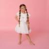 Picture of Daga Girls Dash Of Ceremony Lace Tulle Ruffle Dress - Ivory