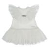 Picture of Daga Girls Dash Of Ceremony Lace Tulle Ruffle Dress - Ivory