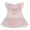 Picture of Daga Girls Dash Of Ceremony Lace Tulle Ruffle Dress - Pink