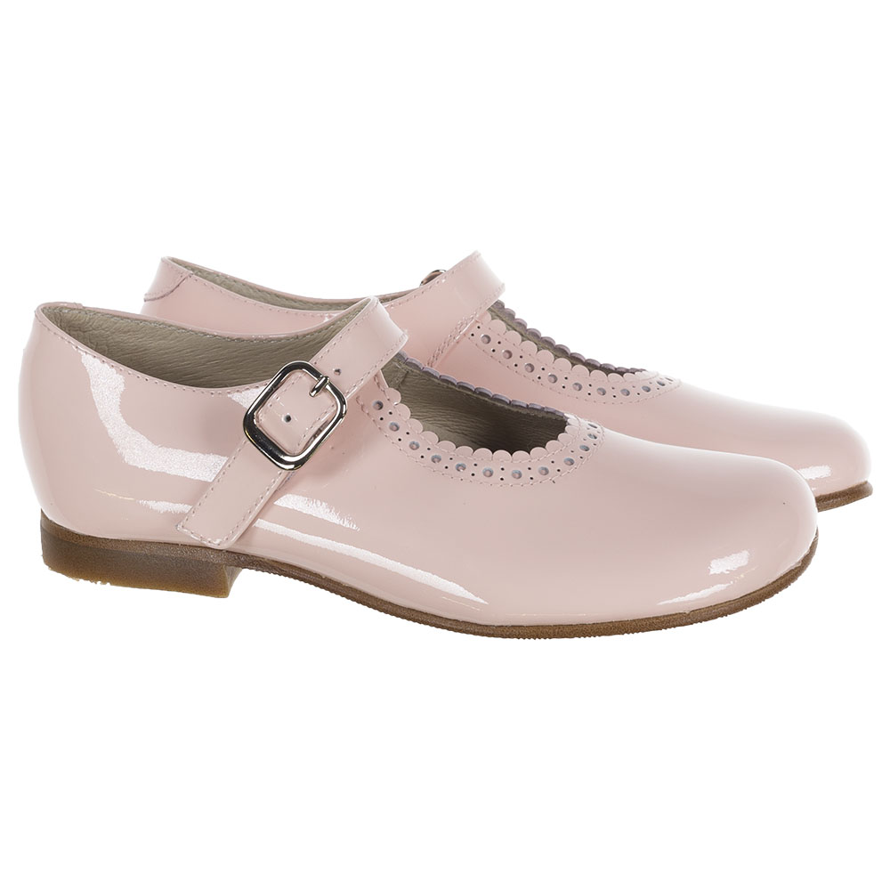 Panache Girls Mary Jane Shoe - Strawberry Pink Patent. Children's ...