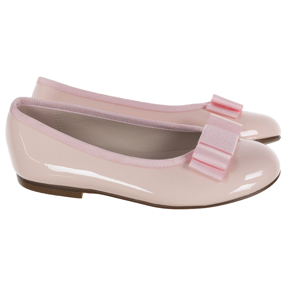 Panache Ballerina Bow Pump Strawberry Pink Patent