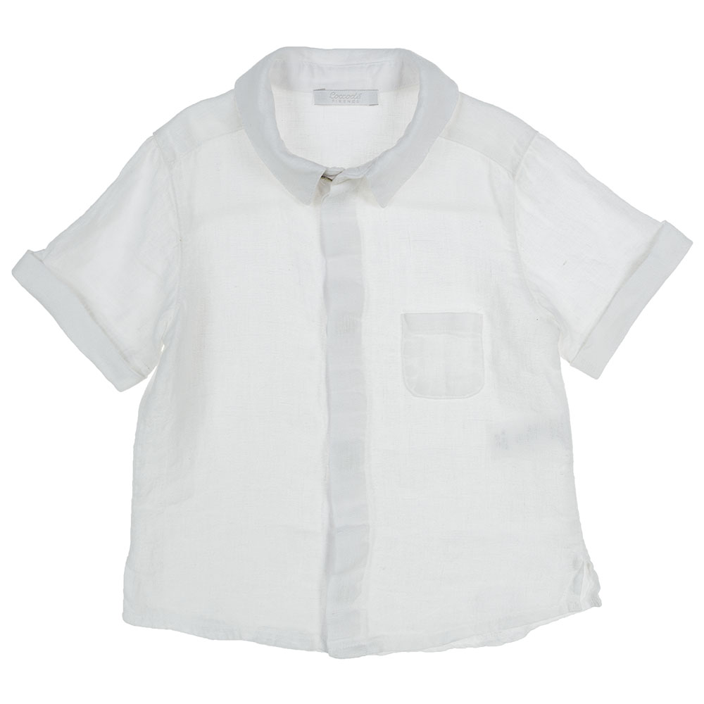 boys white button up